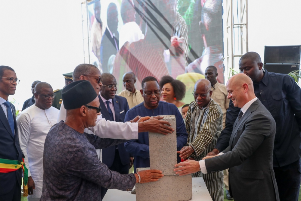 PRESIDENT MACKY SALL CHAIRED THE FIRST STONE LAYING CEREMONY OF THE SYMBOLIC GOREE MEMORIAL PROJECT